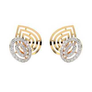 Journi Round Diamond Stud Earrings